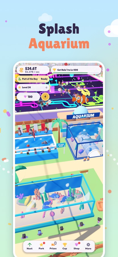 Splash Aquarium: open-air tanks and a fish show